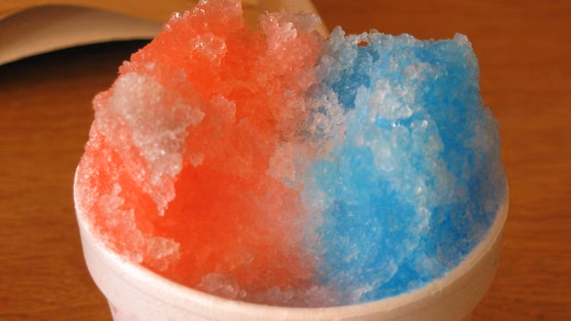 Granizado de colores, antojo para los niños